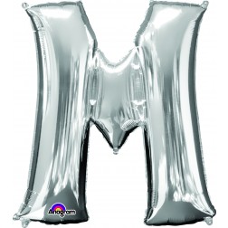 Anagram SuperShape Letter "M" Silver
