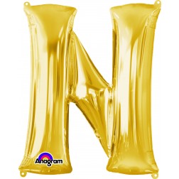 Anagram SuperShape Letter "N" Gold