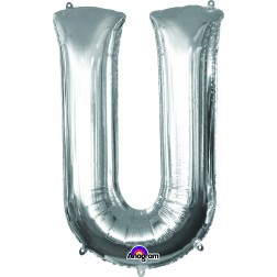 Anagram SuperShape Letter "U" Silver