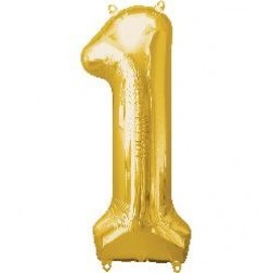 Anagram MiniShape Number "1" Gold