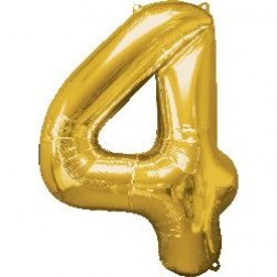 Anagram MiniShape Number "4" Gold