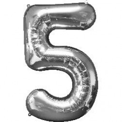 Anagram MiniShape Number "5" Silver