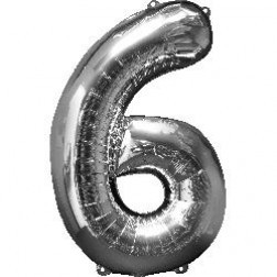 Anagram MiniShape Number "6" Silver