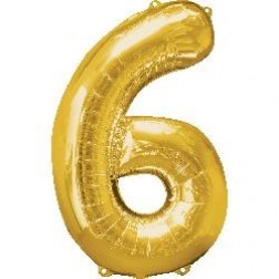 Anagram MiniShape Number "6" Gold