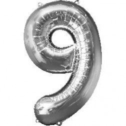 Anagram MiniShape Number "9" SIlver