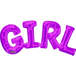 SuperShape Phrase " Girl" PINK