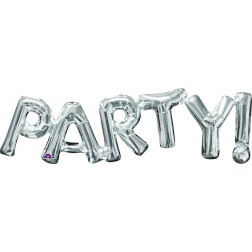 SuperShape Phrase " PARTY" Silver