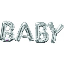 SuperShape Phrase "BABY" Silver