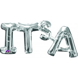 SuperShape Phrase "IT'S A " Silver