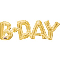 SuperShape Phrase " BDAY" Gold
