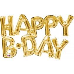 SuperShape Phrase " Happy BDAY" Gold