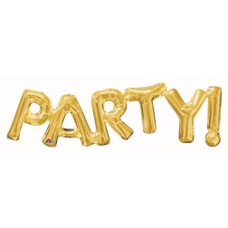 SuperShape Phrase " PARTY" Gold