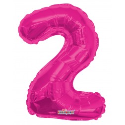 AirFilled: 14" NUMBER 2 HOT PINK