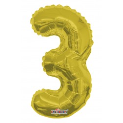 AirFilled: 14" NUMBER 3 GOLD