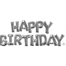 CI: Phrase Phrase "HAPPY BIRTHDAY" Silver