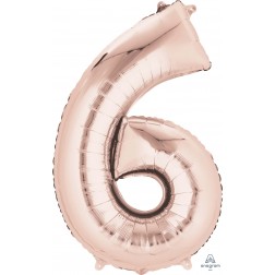 SuperShape Number 6 Rose Gold