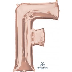 Anagram SuperShape Letter "F" Rose Gold