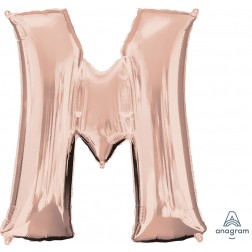 Anagram SuperShape Letter "M" Rose Gold