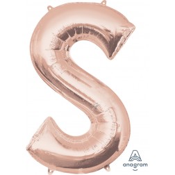 Anagram SuperShape Letter "S" Rose Gold