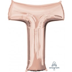 Anagram SuperShape Letter "T" Rose Gold