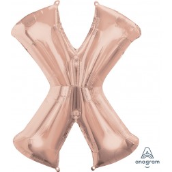 Anagram SuperShape Letter "X" Rose Gold