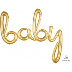 Script Phrase "Baby" Gold