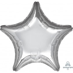 28" Metallic Silver Star