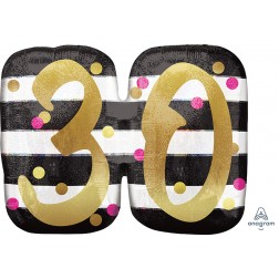 SuperShape Holographic Pink & Gold Milestone 30