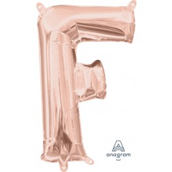 Anagram MiniShape Letter "F" Rose Gold