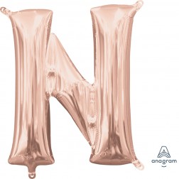 Anagram MiniShape Letter "N" Rose Gold