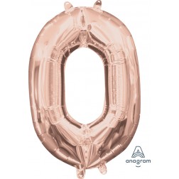 Anagram MiniShape Number "0" Rose Gold