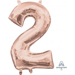 Anagram MiniShape Number "2" Rose Gold