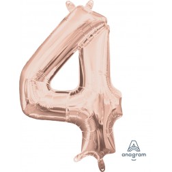 Anagram MiniShape Number "4" Rose Gold