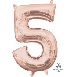 Anagram MiniShape Number "5" Rose Gold