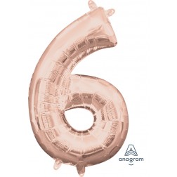 Anagram MiniShape Number "6" Rose Gold