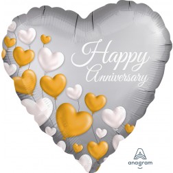 Standard Anniversary Platinum Hearts