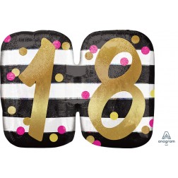 SuperShape Holographic Pink & Gold Milestone 18