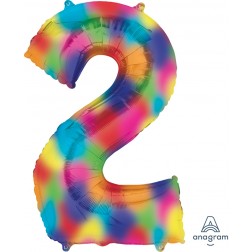 Anagram SuperShape Number 2 Rainbow Splash