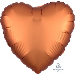 Standard Satin Luxe Amber Heart  (Flat)