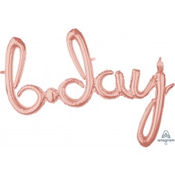 CI: Script Phrase Bday Rose Gold