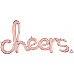 CI: Script Phrase Cheers Rose Gold