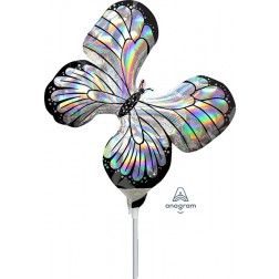 MiniShape Holographic Iridescent Butterfly