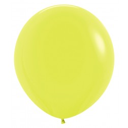 18" Neon Yellow Round (25pcs)