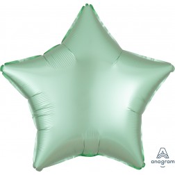Standard Satin Luxe Mint Green Star  (Flat)