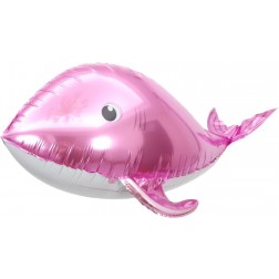 37" Pink Whale Balloon