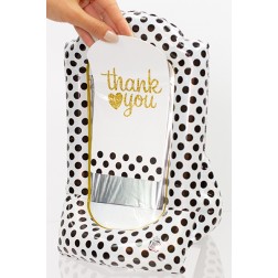 Gift-N-Flate Black Polka Dots