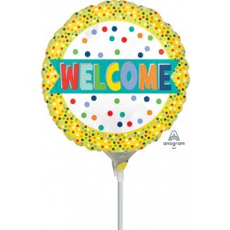 9" Welcome Lots of Dots