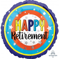 Standard Happy Retirement Colorful Circles