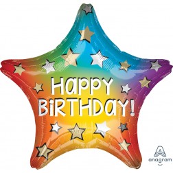 Standard Star Happy Birthday Rainbow Star