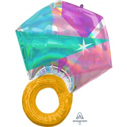 SuperShape Holographic Iridescent Wedding Ring 